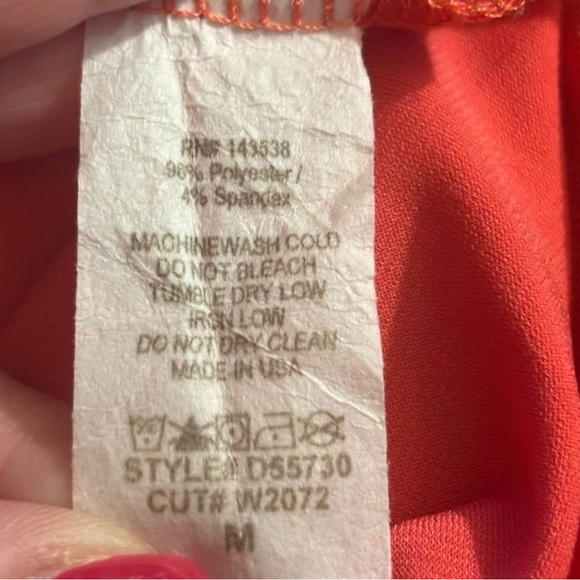 Weekend Women's Spiced Coral Sleeveless Mini Dress Size Medium - Picture 6 of 6